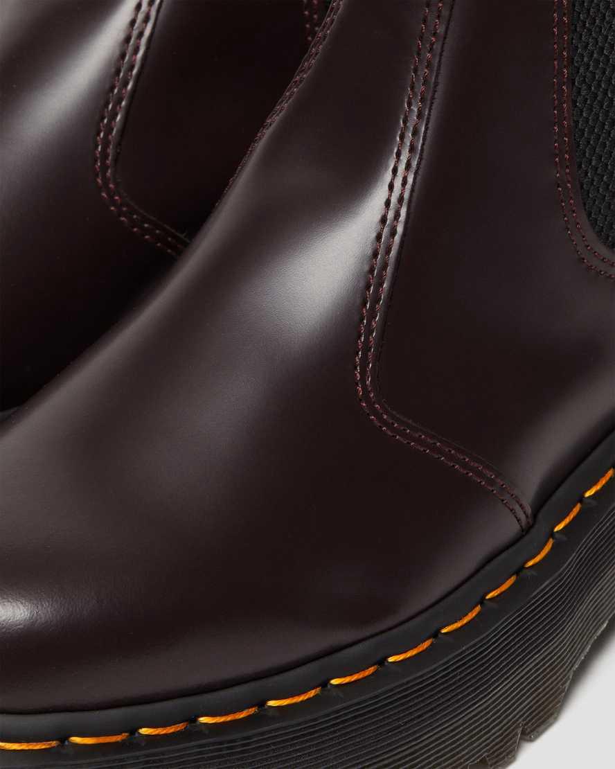 Dr Martens 2976 Smooth Deri Chelsea Erkek Kalın Taban Bot Bordo  Türkiye |  07512-UART