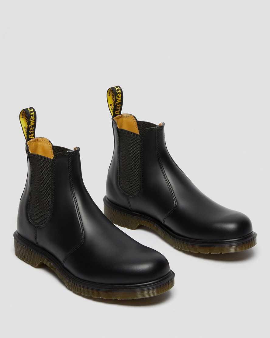 Dr Martens 2976 Smooth Deri Chelsea Erkek Originals Boots Siyah  Türkiye |  19834-JPNH