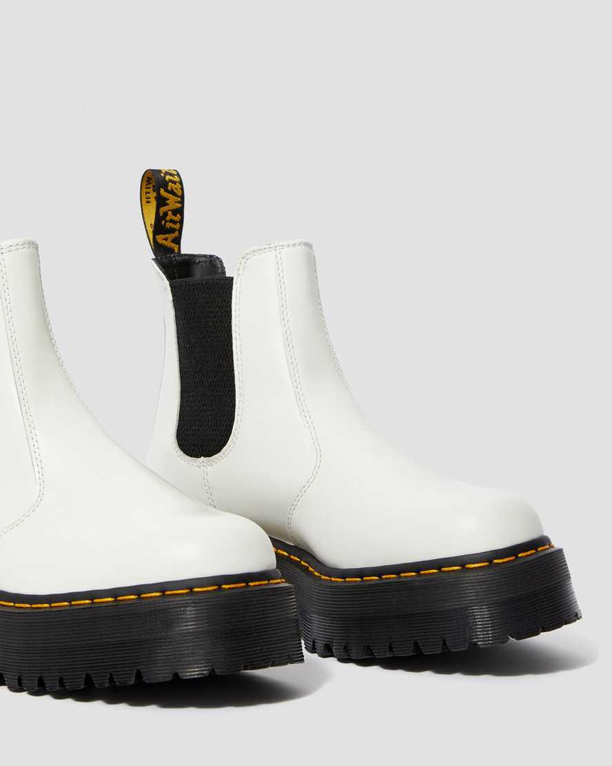 Dr Martens 2976 Smooth Deri Chelsea Erkek Kalın Taban Bot Beyaz  Türkiye |  97803-XLSU