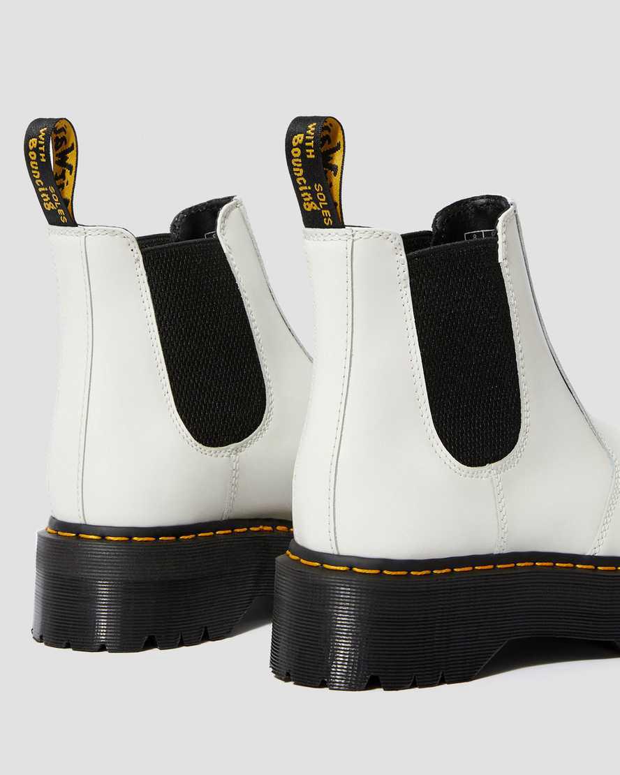 Dr Martens 2976 Smooth Deri Chelsea Erkek Kalın Taban Bot Beyaz  Türkiye |  97803-XLSU