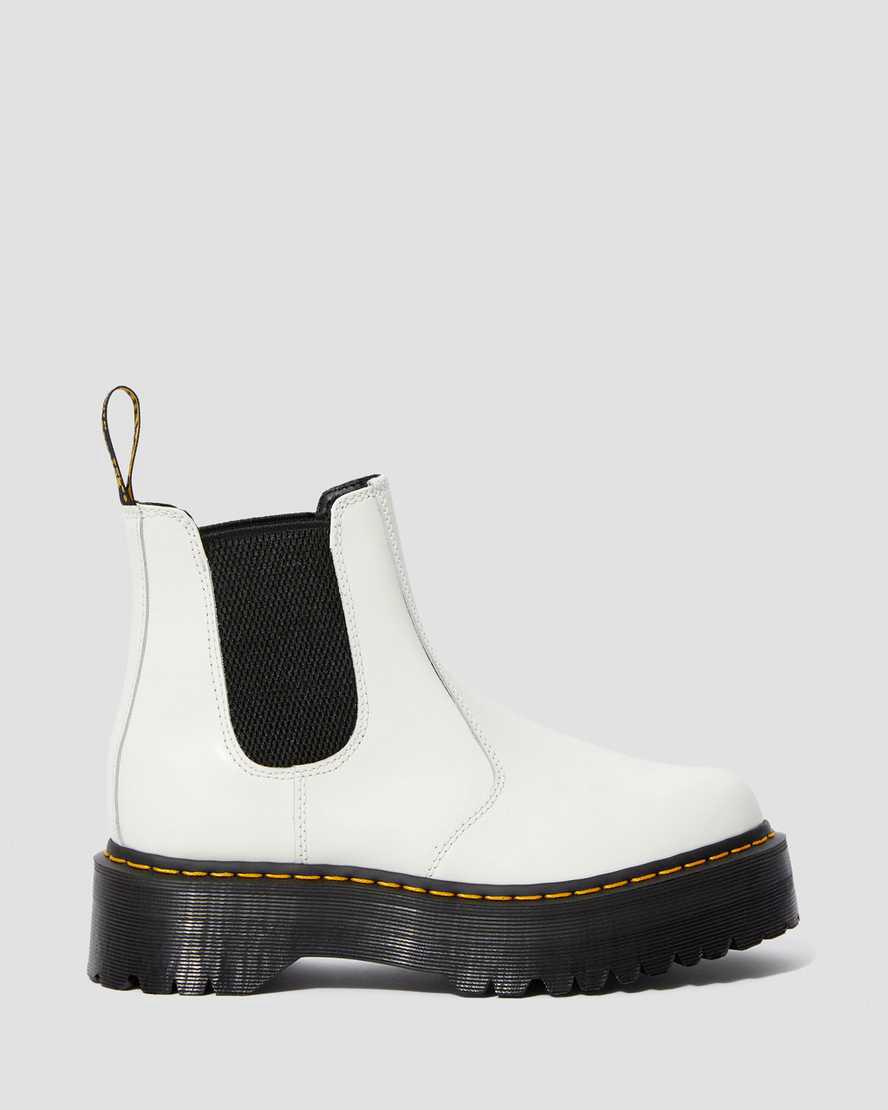 Dr Martens 2976 Smooth Deri Chelsea Erkek Kalın Taban Bot Beyaz  Türkiye |  97803-XLSU