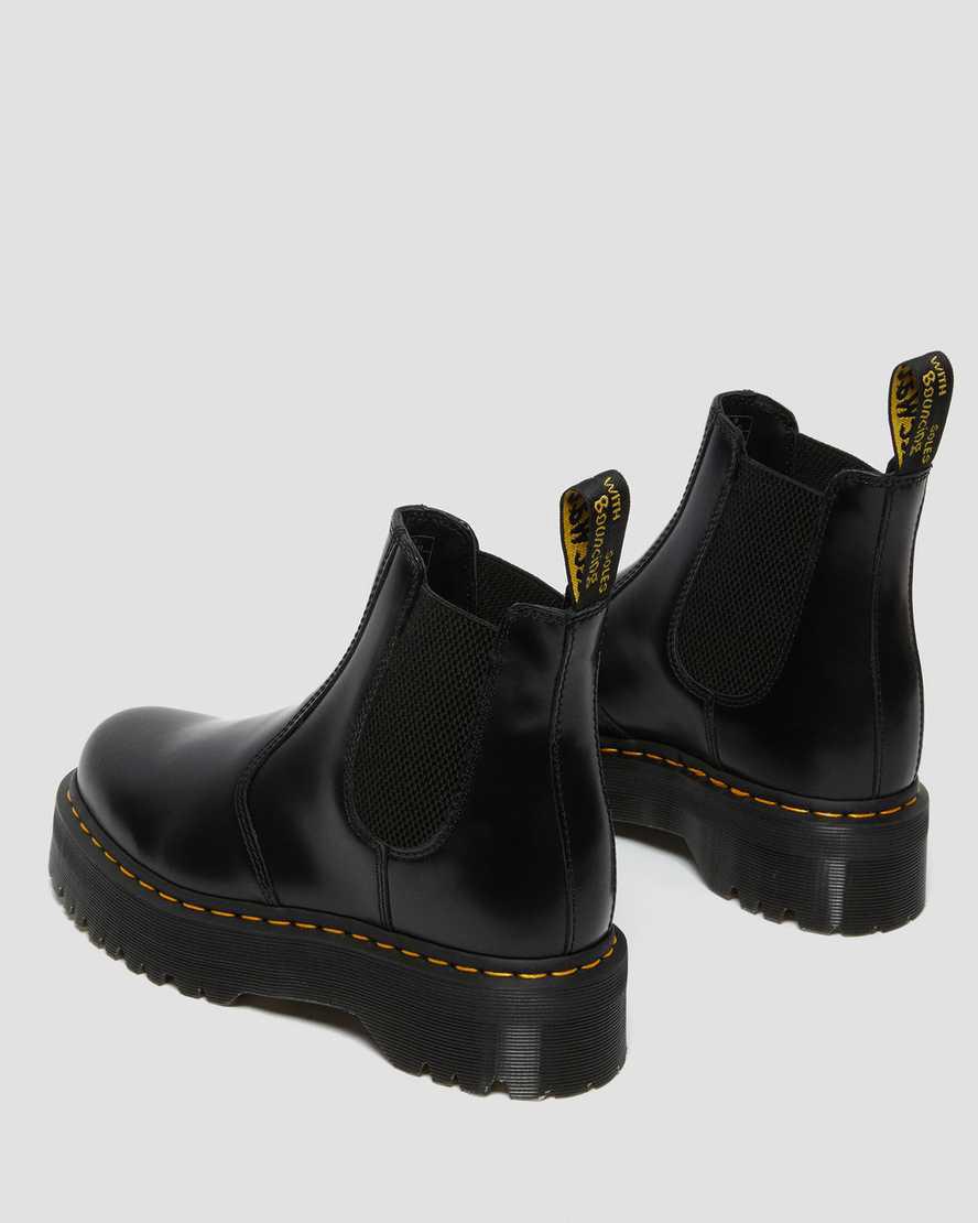 Dr Martens 2976 Smooth Deri Platform Chelsea Kadın Bilek Boy Bot Siyah  Türkiye |  75062-HOUF