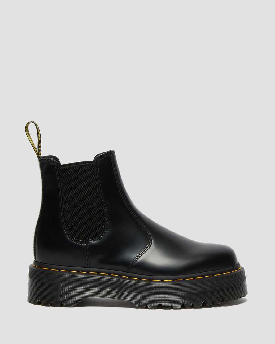 Dr Martens 2976 Smooth Deri Platform Chelsea Kadın Bilek Boy Bot Siyah  Türkiye |  75062-HOUF