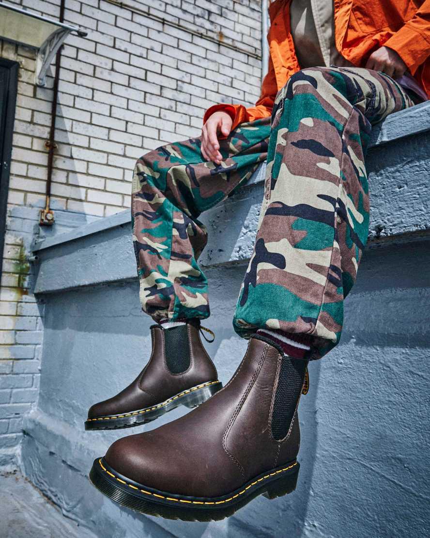 Dr Martens 2976 Warmwair Deri Chelsea Erkek Originals Boots Koyu Kahverengi  Türkiye |  50962-BFUV