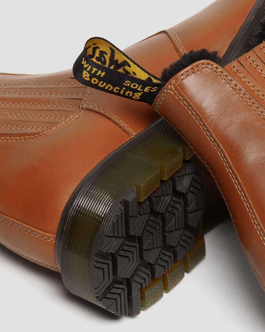 Dr Martens 2976 Wintergrip Deri Chelsea Erkek Kışlık Botlar Kahverengi  Türkiye |  06438-VMWR