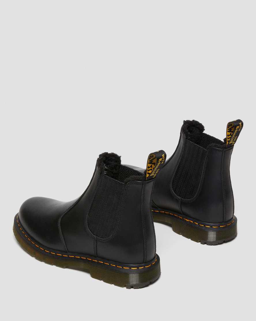 Dr Martens 2976 Wintergrip Deri Chelsea Kadın Kışlık Botlar Siyah  Türkiye |  71085-QZLI