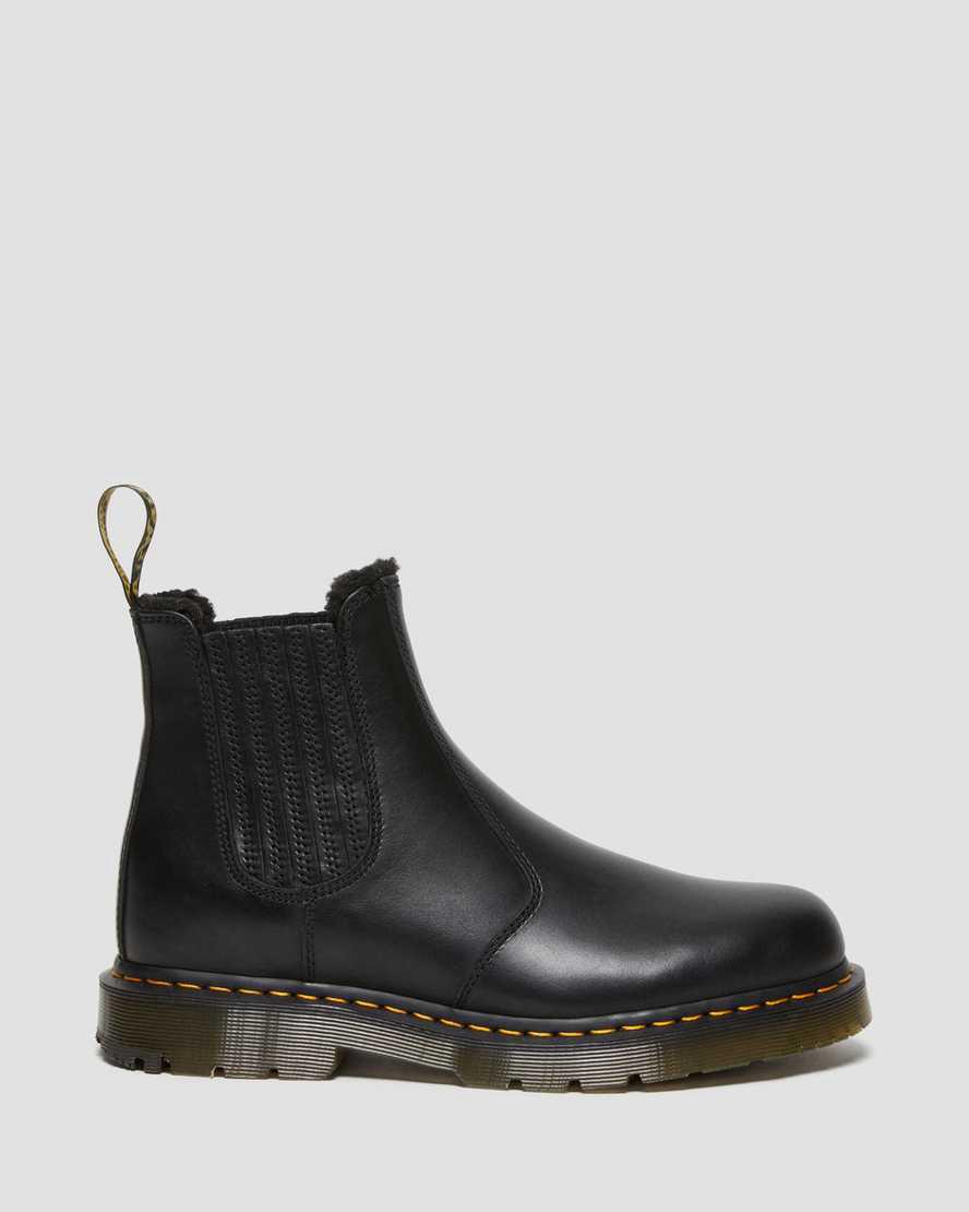 Dr Martens 2976 Wintergrip Deri Chelsea Kadın Kışlık Botlar Siyah  Türkiye |  71085-QZLI