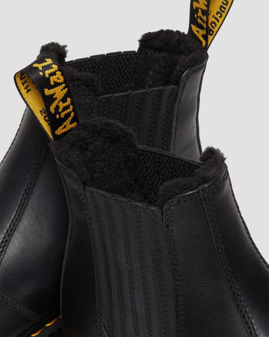 Dr Martens 2976 Wintergrip Deri Chelsea Kadın Kışlık Botlar Siyah  Türkiye |  71085-QZLI