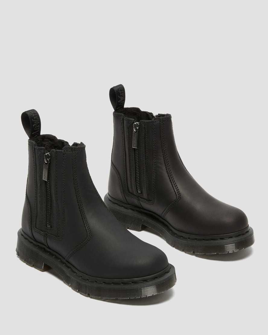 Dr Martens 2976 Wintergrip Zip Chelsea Kadın Kışlık Botlar Siyah  Türkiye |  30829-FUDK