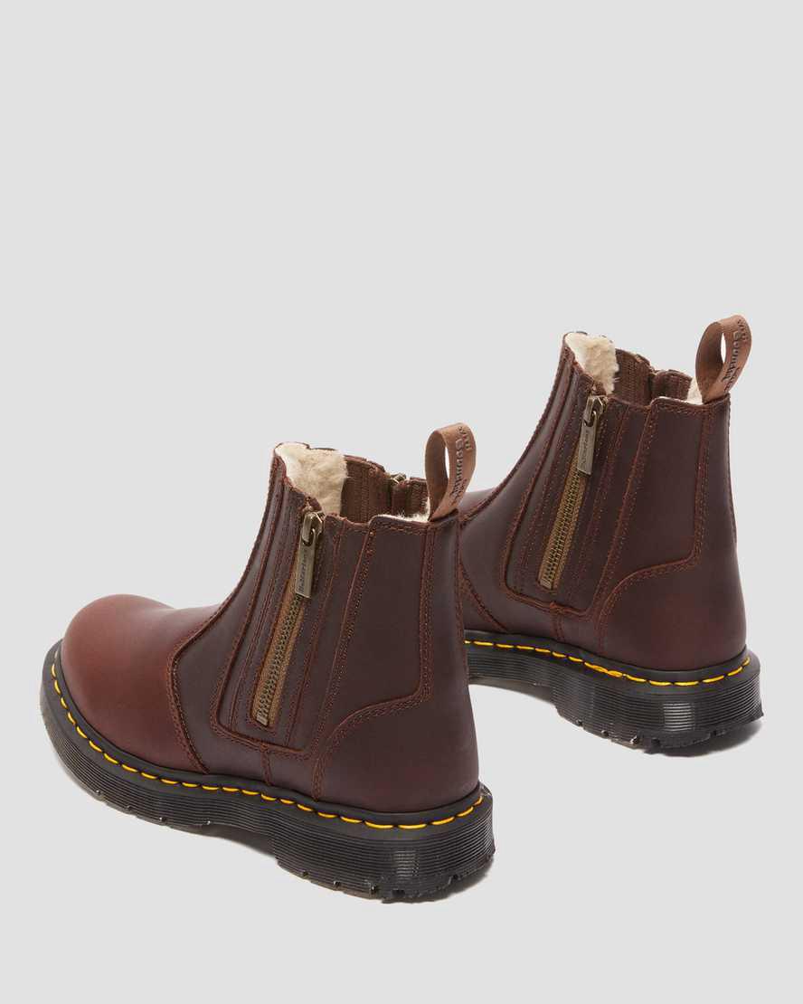 Dr Martens 2976 Wintergrip Zip Chelsea Kadın Kışlık Botlar Kahverengi  Türkiye |  42180-GHMR