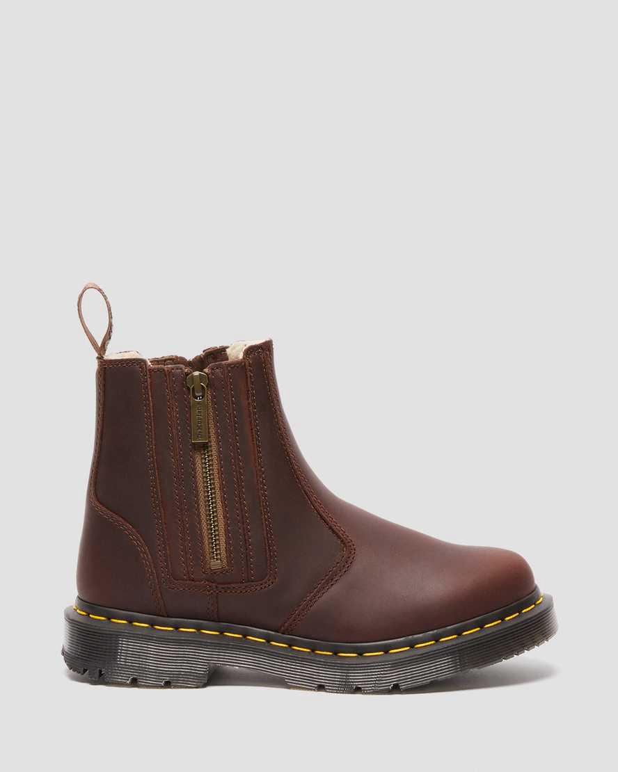 Dr Martens 2976 Wintergrip Zip Chelsea Kadın Kışlık Botlar Kahverengi  Türkiye |  42180-GHMR