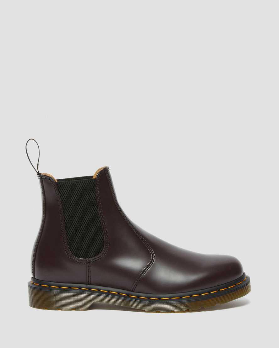 Dr Martens 2976 Yellow Stitch Smooth Deri Chelsea Kadın Bilek Boy Bot Bordo  Türkiye |  05736-EDFP