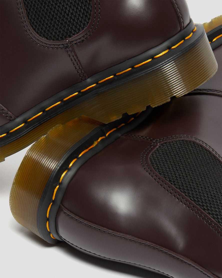 Dr Martens 2976 Yellow Stitch Smooth Deri Chelsea Kadın Bilek Boy Bot Bordo  Türkiye |  05736-EDFP