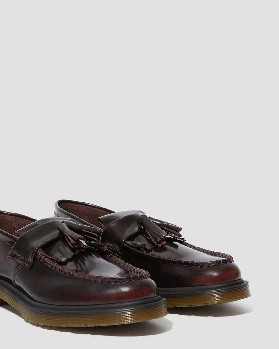 Dr Martens Adrian Arcadia Deri Tassel Kadın Loafer Ayakkabı Kırmızı  Türkiye |  76028-CSYG