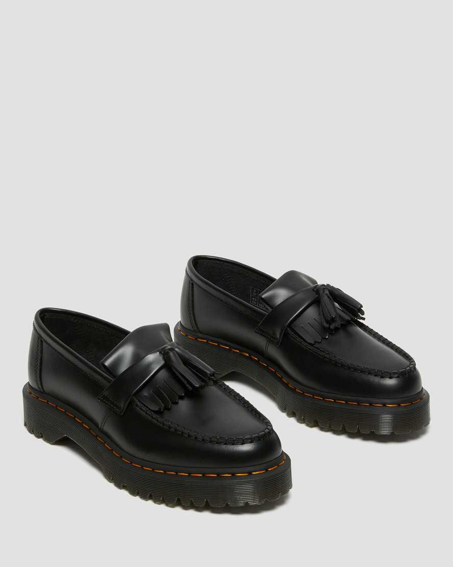 Dr Martens Adrian Bex Smooth Deri Tassel Kadın Loafer Ayakkabı Siyah  Türkiye |  07928-FQLZ