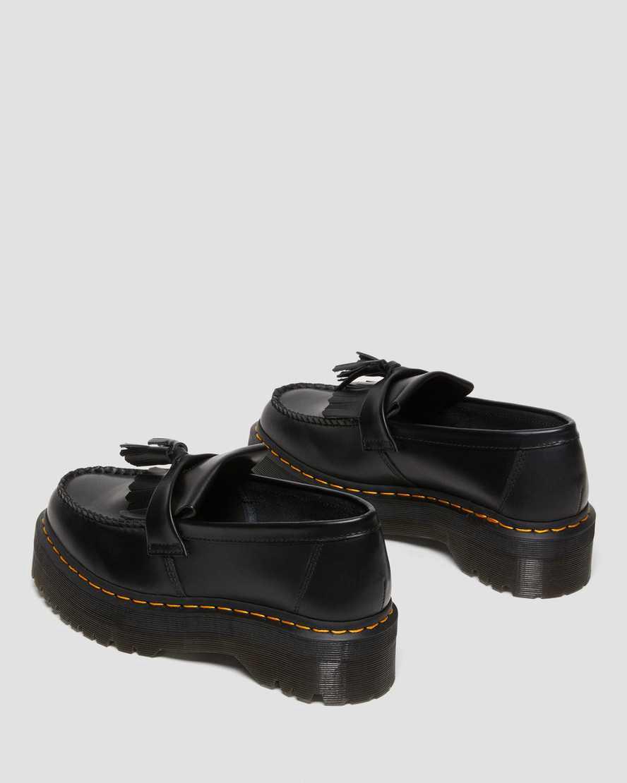 Dr Martens Adrian Deri Platform Tassel Erkek Loafer Ayakkabı Siyah  Türkiye |  17694-PUCY