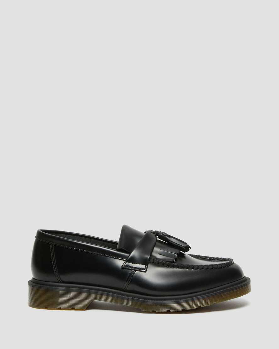 Dr Martens Adrian Smooth Deri Tassel Erkek Loafer Ayakkabı Siyah  Türkiye |  15069-COTN