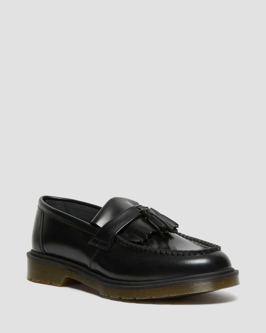 Dr Martens Adrian Smooth Deri Tassel Erkek Loafer Ayakkabı Siyah  Türkiye |  15069-COTN