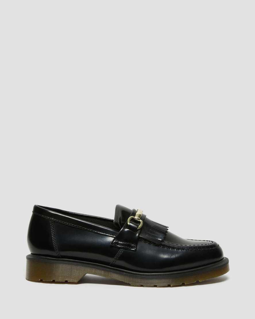 Dr Martens Adrian Snaffle Smooth Deri Kiltie Kadın Loafer Ayakkabı Siyah  Türkiye |  17269-DZFV