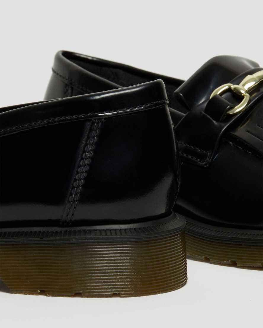 Dr Martens Adrian Snaffle Smooth Deri Kiltie Kadın Loafer Ayakkabı Siyah  Türkiye |  17269-DZFV