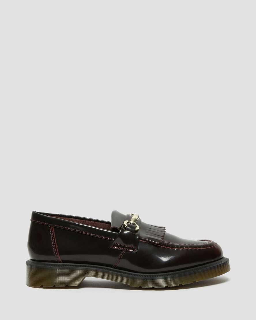 Dr Martens Adrian Snaffle Smooth Deri Kiltie Kadın Loafer Ayakkabı Kırmızı  Türkiye |  79352-MSTH