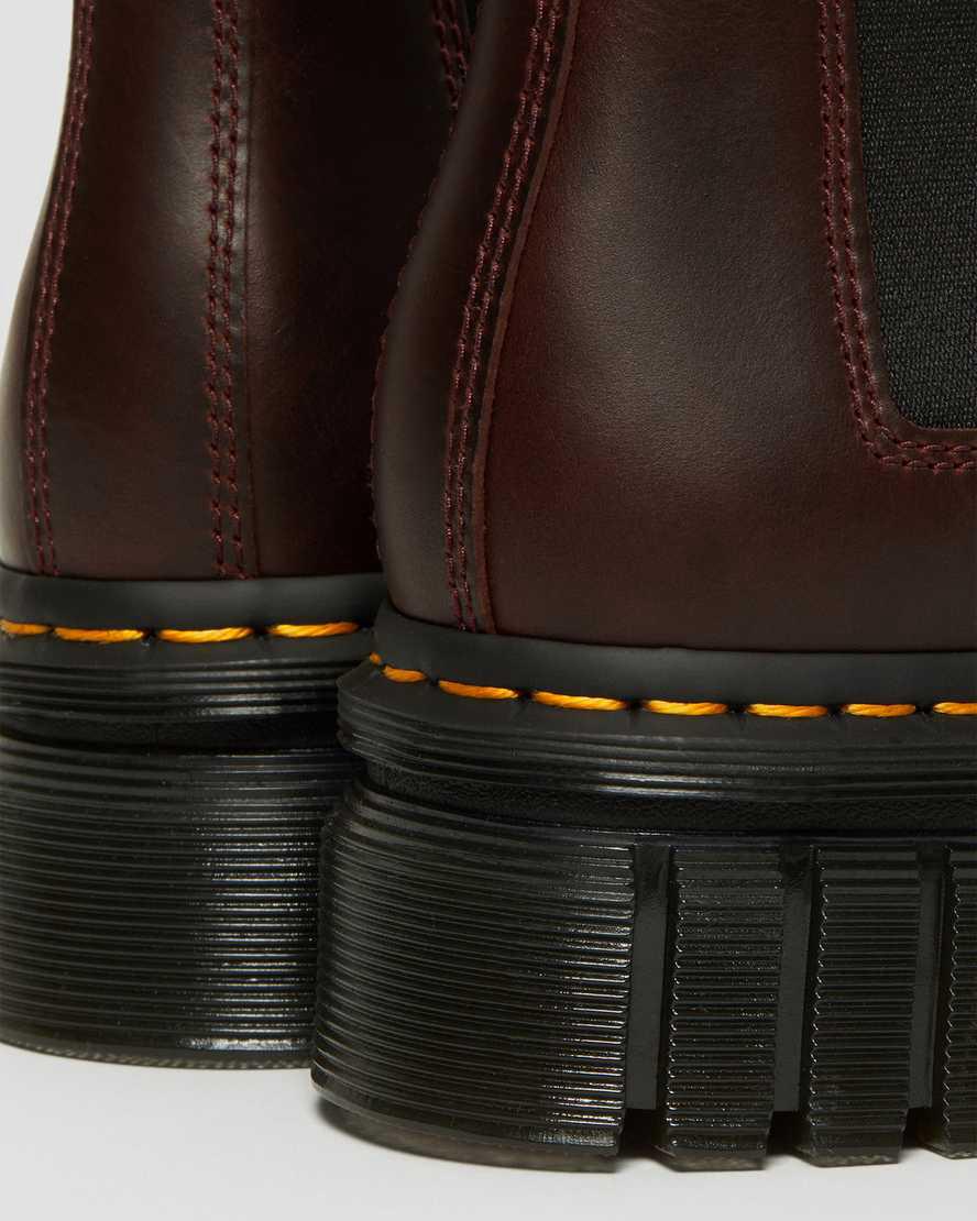 Dr Martens Audrick Brando Deri Chelsea Kadın Kalın Taban Bot Kahverengi  Türkiye |  38719-RWGF