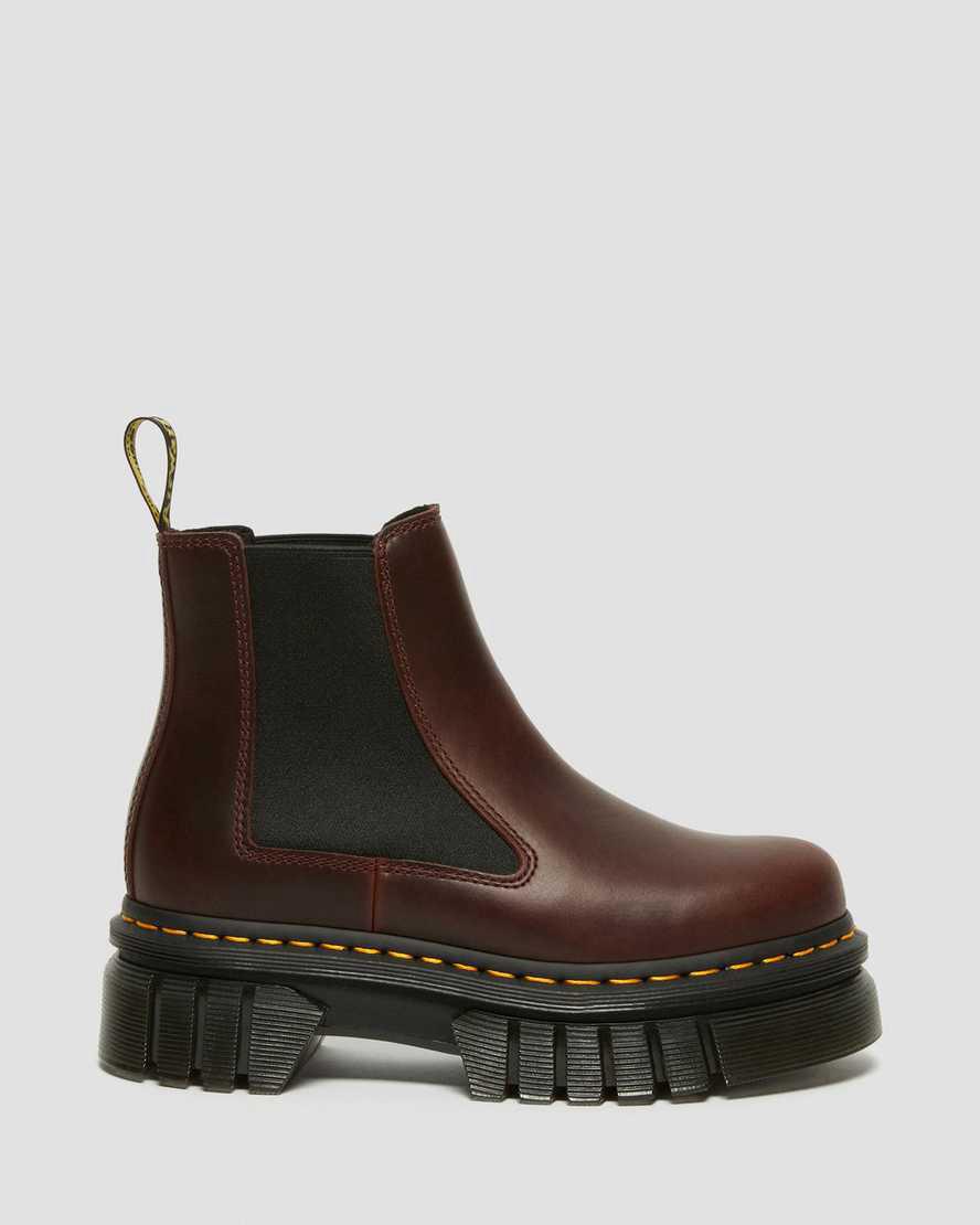 Dr Martens Audrick Brando Deri Chelsea Kadın Kalın Taban Bot Kahverengi  Türkiye |  38719-RWGF