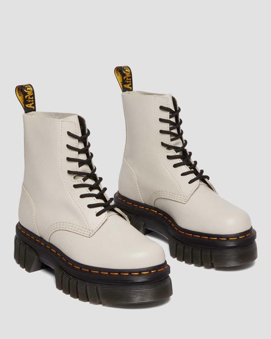 Dr Martens Audrick Nappa Deri Ankle Erkek Kalın Taban Bot Gri  Türkiye |  62149-NHMO