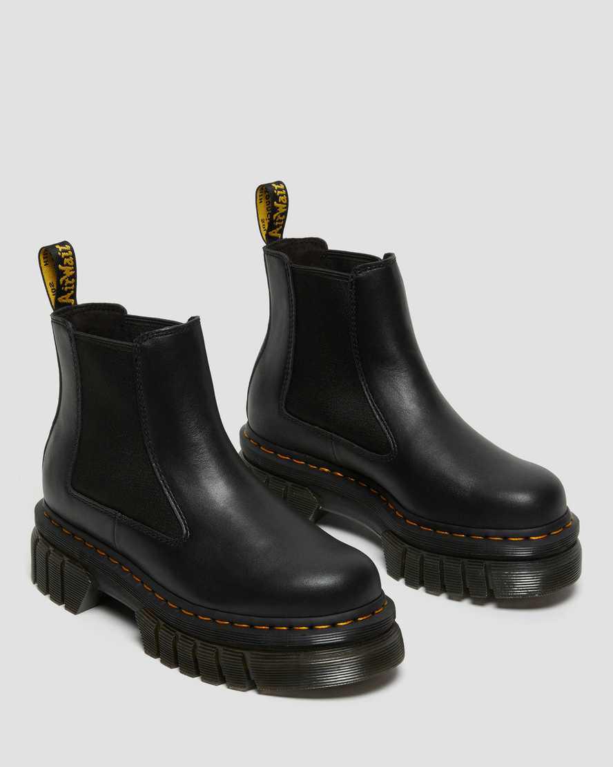 Dr Martens Audrick Nappa Deri Chelsea Erkek Kalın Taban Bot Siyah  Türkiye |  17938-UPXW