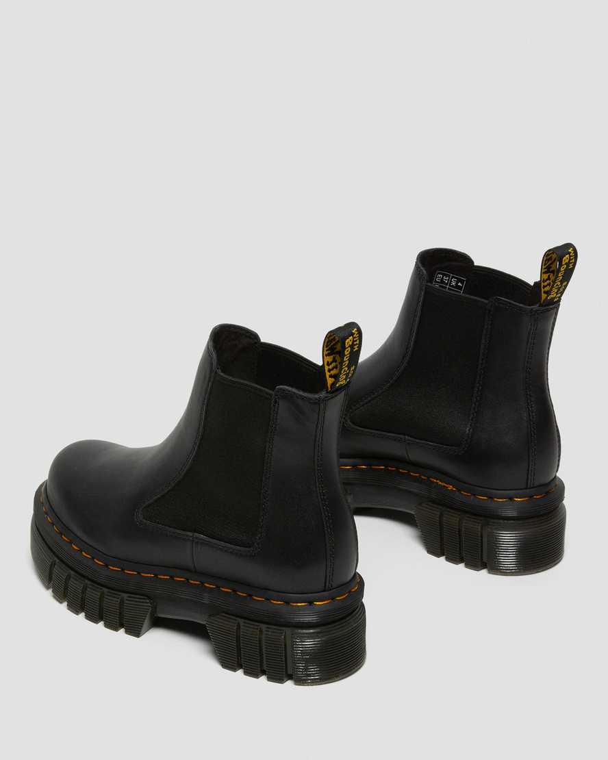 Dr Martens Audrick Nappa Deri Chelsea Erkek Kalın Taban Bot Siyah  Türkiye |  17938-UPXW