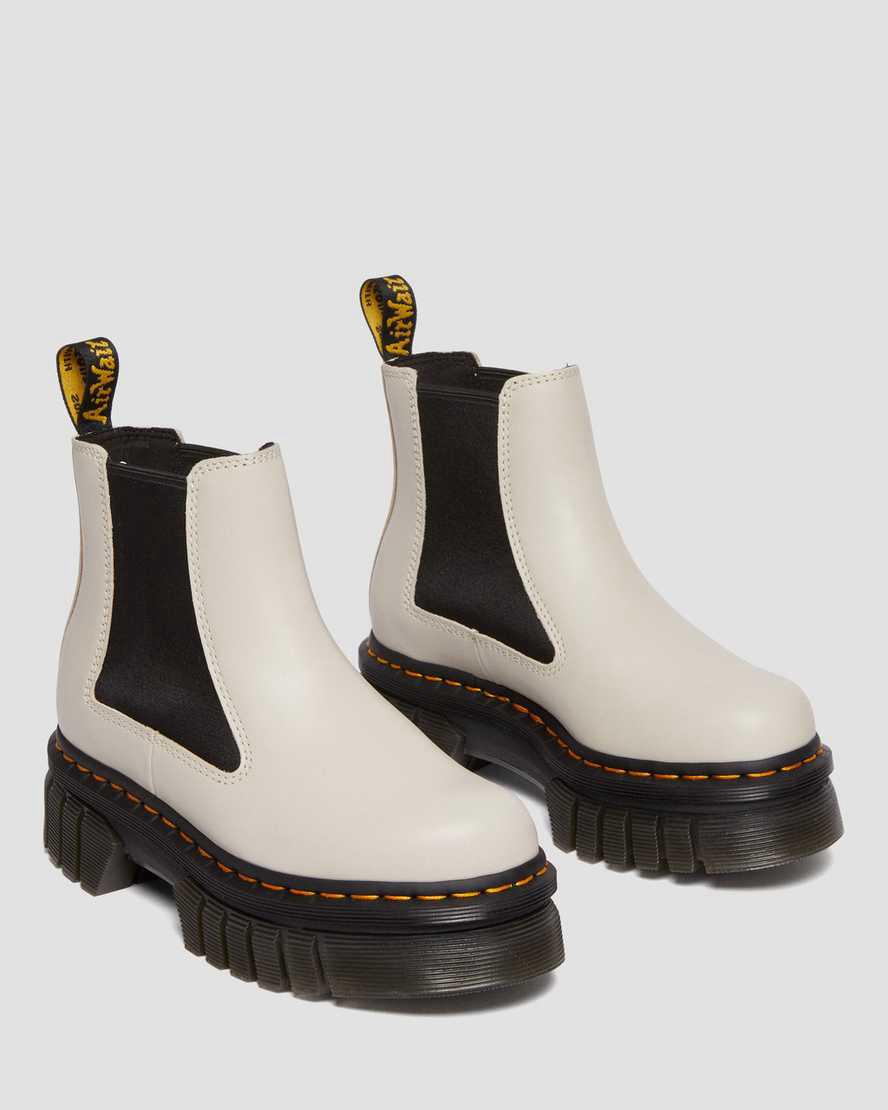 Dr Martens Audrick Nappa Deri Chelsea Erkek Kalın Taban Bot Gri  Türkiye |  31846-EBRJ