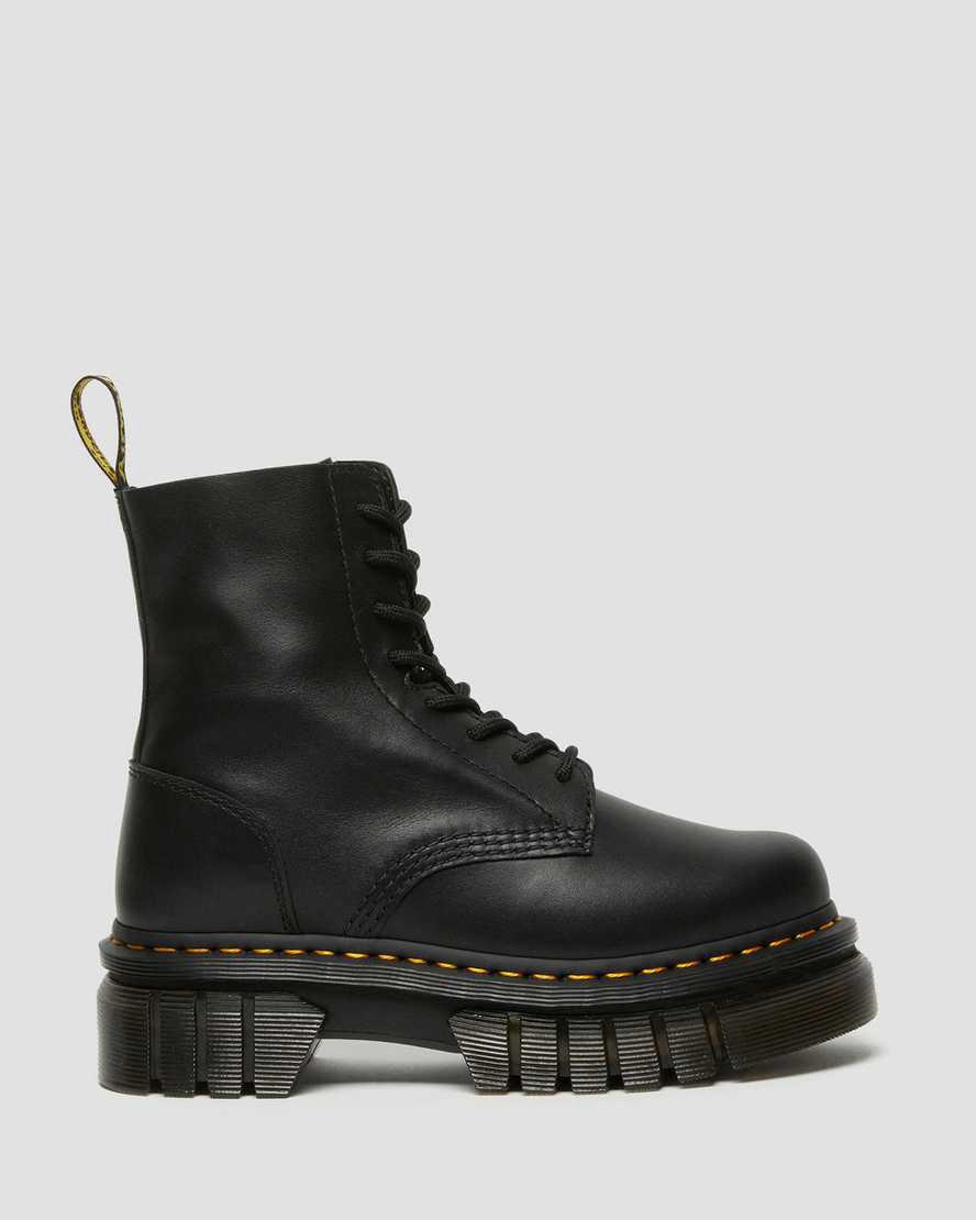 Dr Martens Audrick Nappa Deri Platform Erkek Bilek Boy Bot Siyah  Türkiye |  01459-PXGK