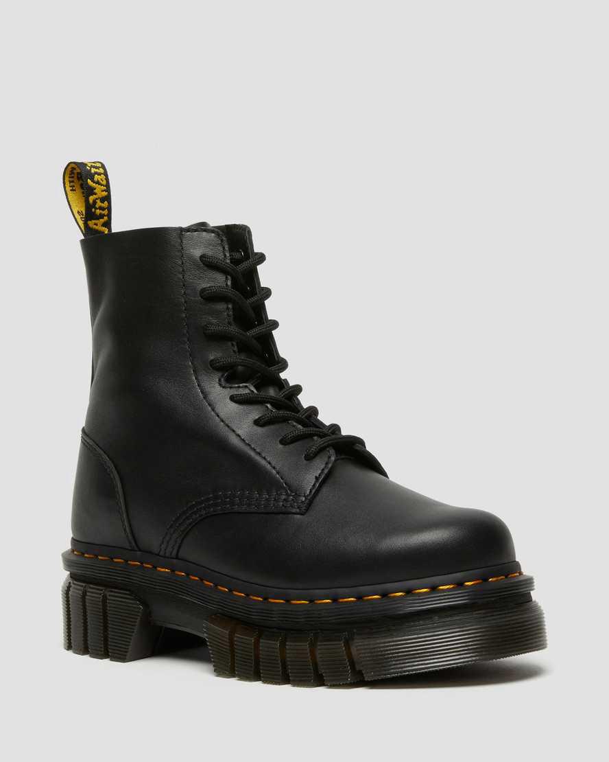 Dr Martens Audrick Nappa Deri Platform Erkek Bilek Boy Bot Siyah  Türkiye |  01459-PXGK