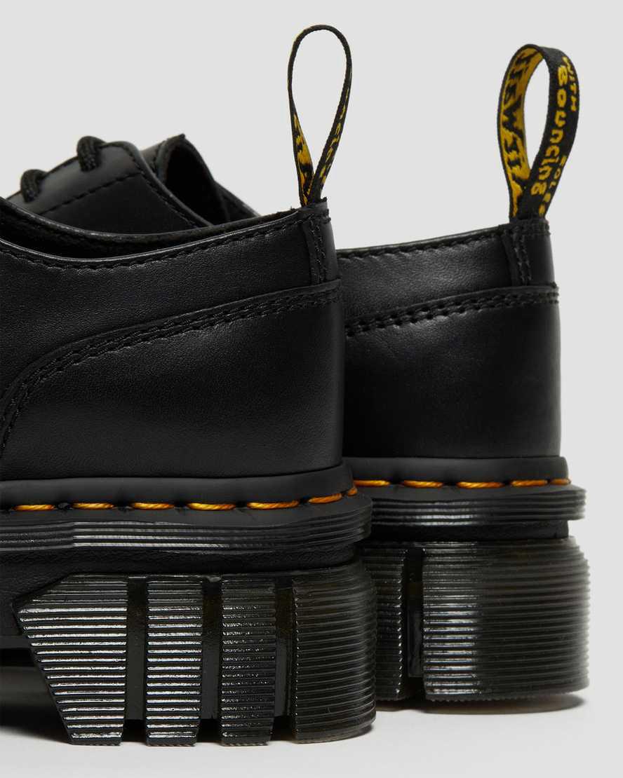 Dr Martens Audrick Nappa Deri Platform Erkek Oxford Ayakkabı Siyah  Türkiye |  56342-CWZH