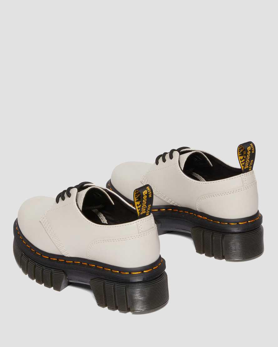 Dr Martens Audrick Nappa Deri Shoes Erkek Kalın Taban Bot Gri  Türkiye |  52719-YLVJ