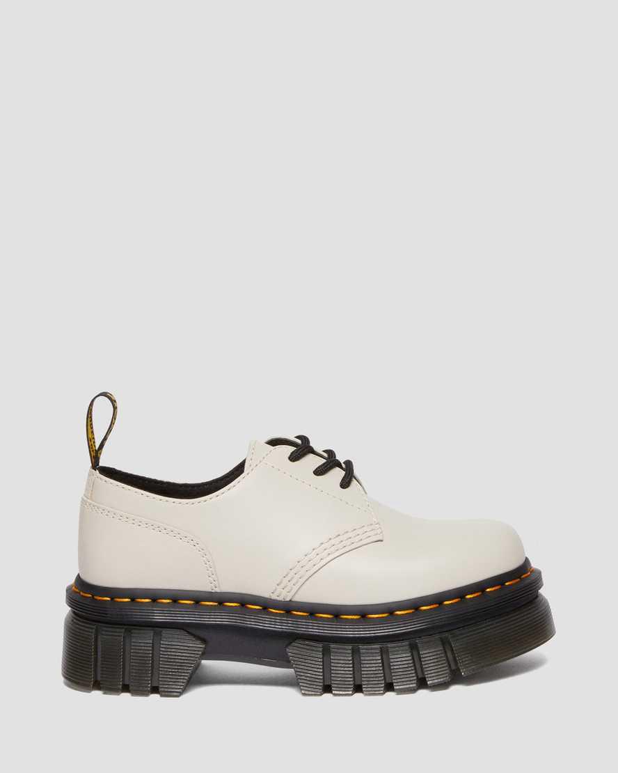 Dr Martens Audrick Nappa Deri Shoes Erkek Kalın Taban Bot Gri  Türkiye |  52719-YLVJ