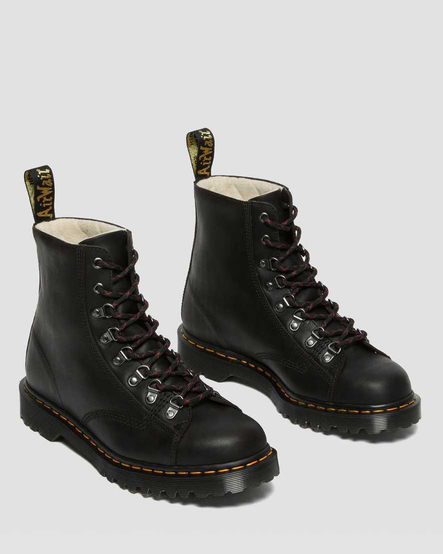 Dr Martens Barton Made in England Klasik Oil Deri Kadın Bilek Boy Bot Siyah  Türkiye |  38207-ULBG