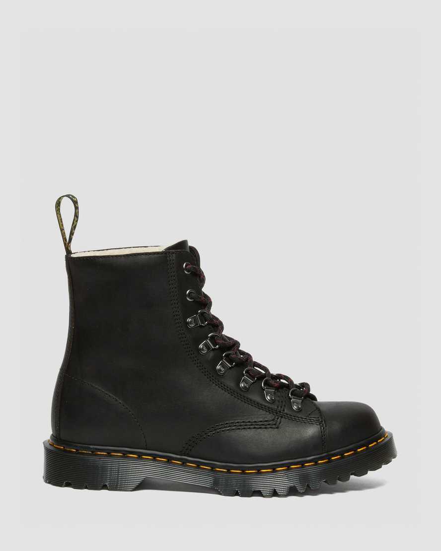 Dr Martens Barton Made in England Klasik Oil Deri Kadın Bilek Boy Bot Siyah  Türkiye |  38207-ULBG