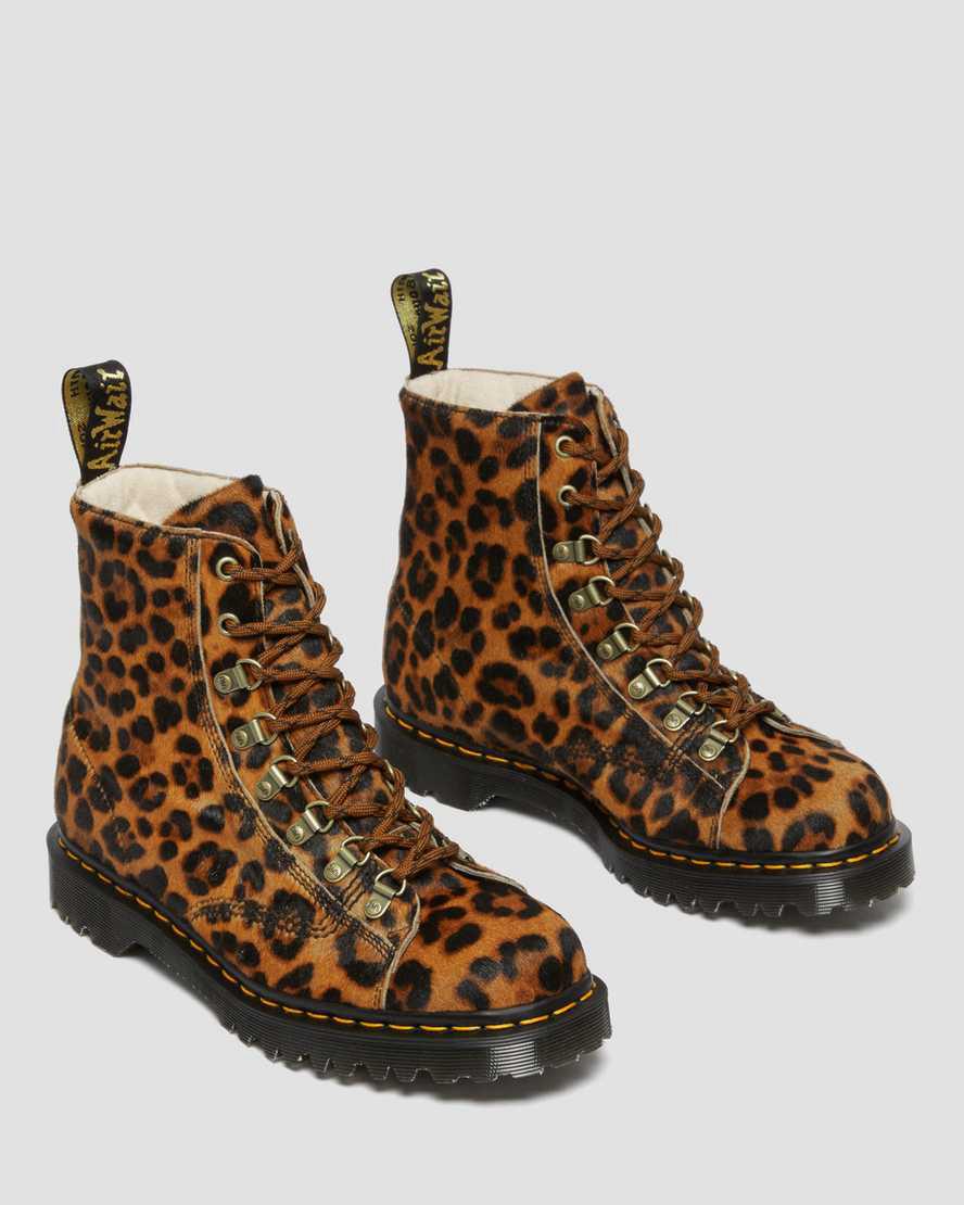 Dr Martens Barton Made in England Leopard Erkek Bilek Boy Bot Renkli  Türkiye |  06523-OAHD