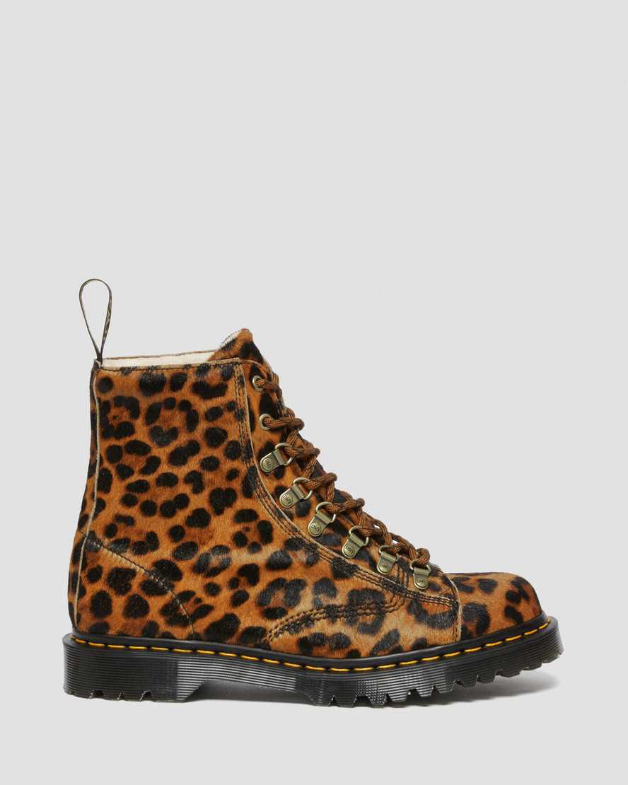 Dr Martens Barton Made in England Leopard Erkek Bilek Boy Bot Renkli  Türkiye |  06523-OAHD