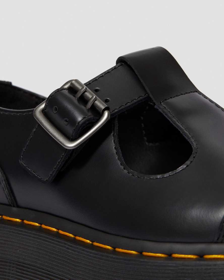 Dr Martens Bethan Polished Smooth Deri Kadın Platform Ayakkabı Siyah  Türkiye |  07682-QLNG