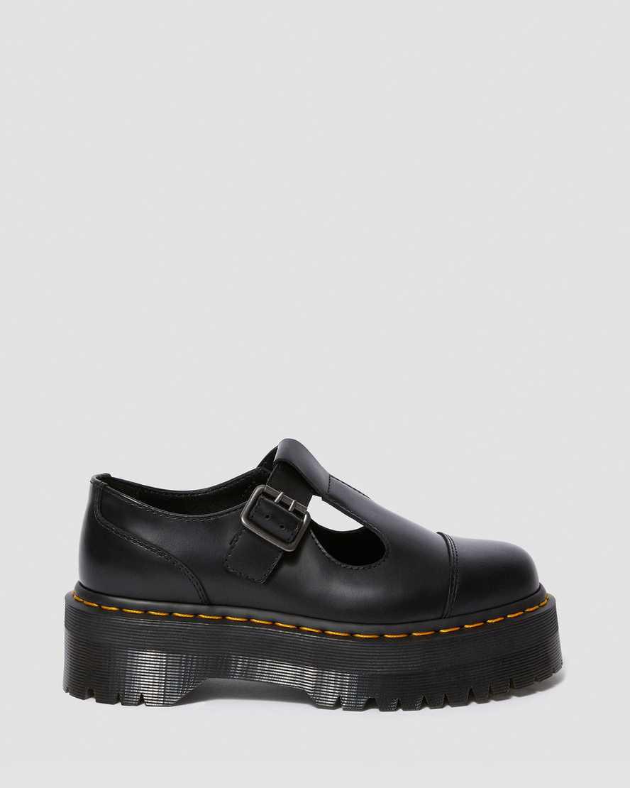 Dr Martens Bethan Polished Smooth Deri Kadın Platform Ayakkabı Siyah  Türkiye |  07682-QLNG