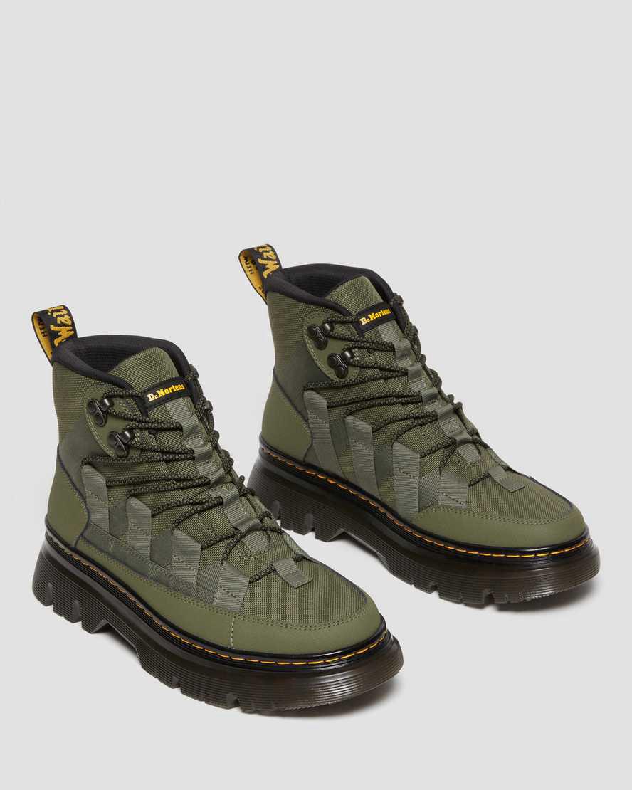 Dr Martens Boury Deri Erkek Bilek Boy Bot Haki Yeşil  Türkiye |  27501-DPXJ