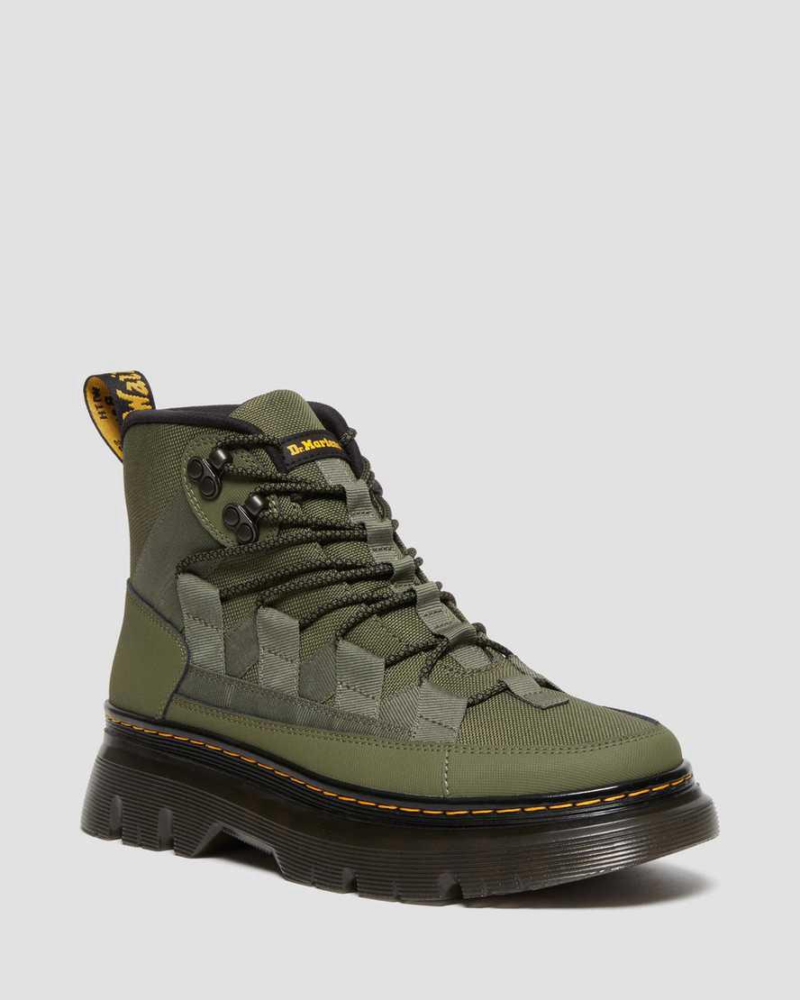 Dr Martens Boury Deri Erkek Bilek Boy Bot Haki Yeşil  Türkiye |  27501-DPXJ