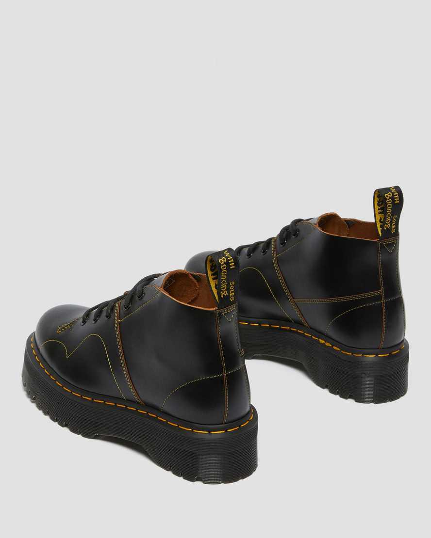 Dr Martens Church Platform Monkey Erkek Bilek Boy Bot Siyah  Türkiye |  08719-YCZX