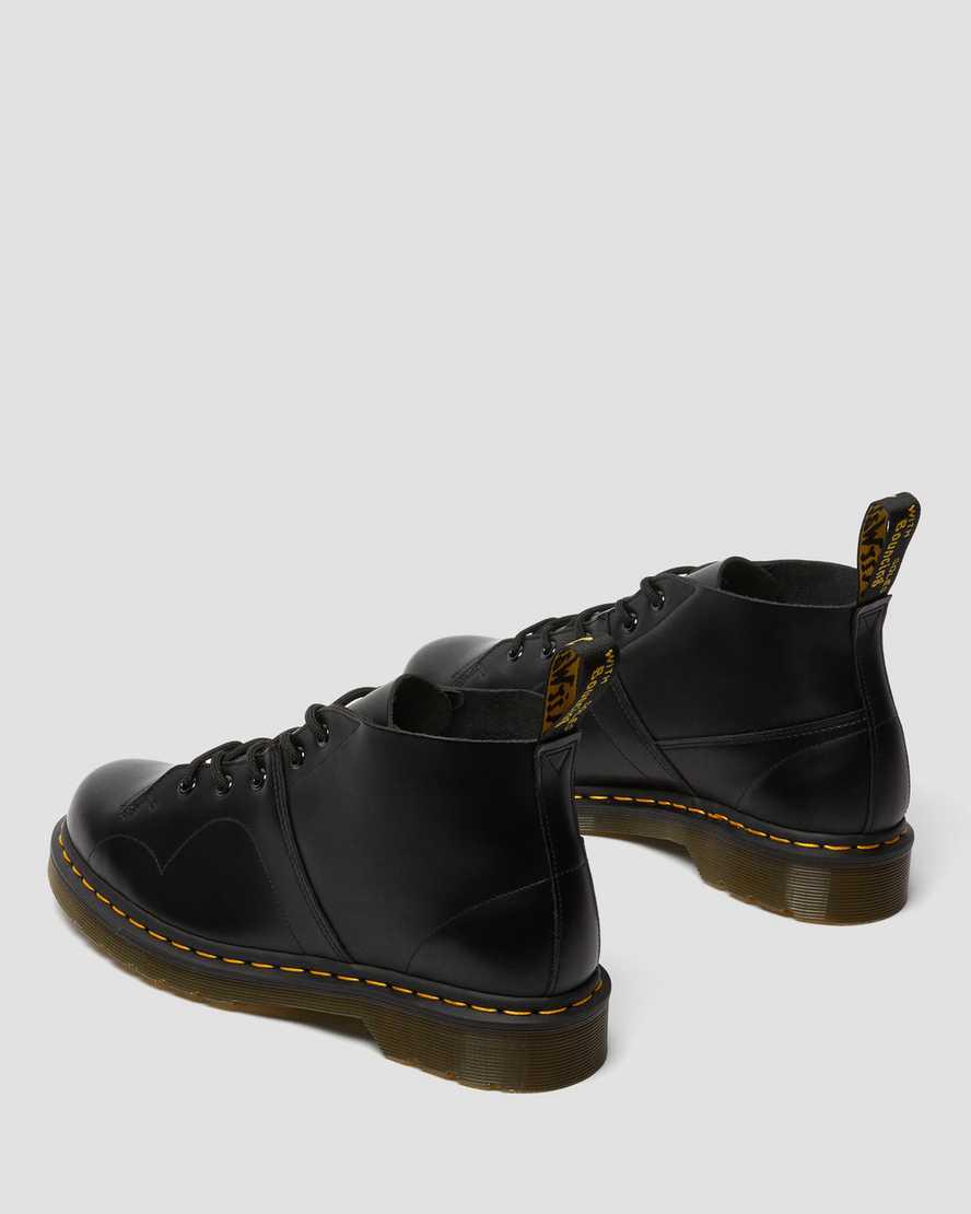 Dr Martens Church Smooth Deri Monkey Erkek Bilek Boy Bot Siyah  Türkiye |  31795-EIPC