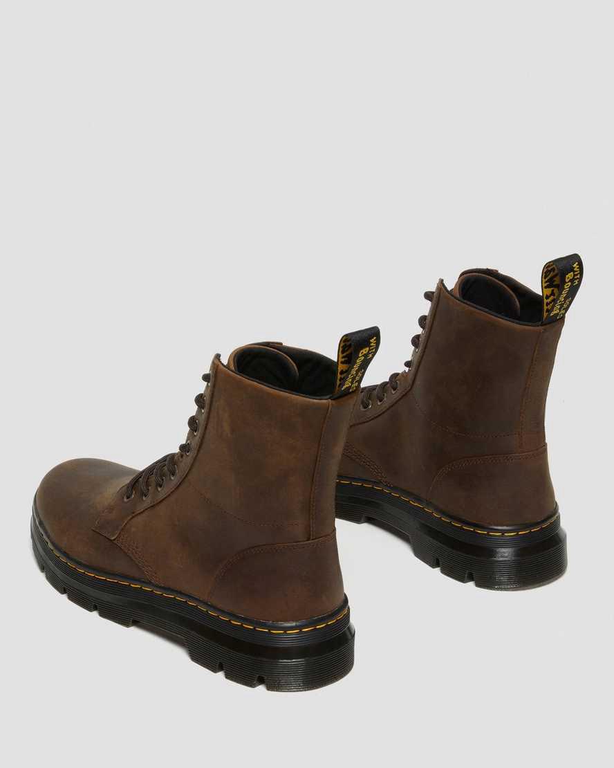 Dr Martens Combs Crazy Horse Deri Erkek Bilek Boy Bot Kahverengi  Türkiye |  58960-OYBL