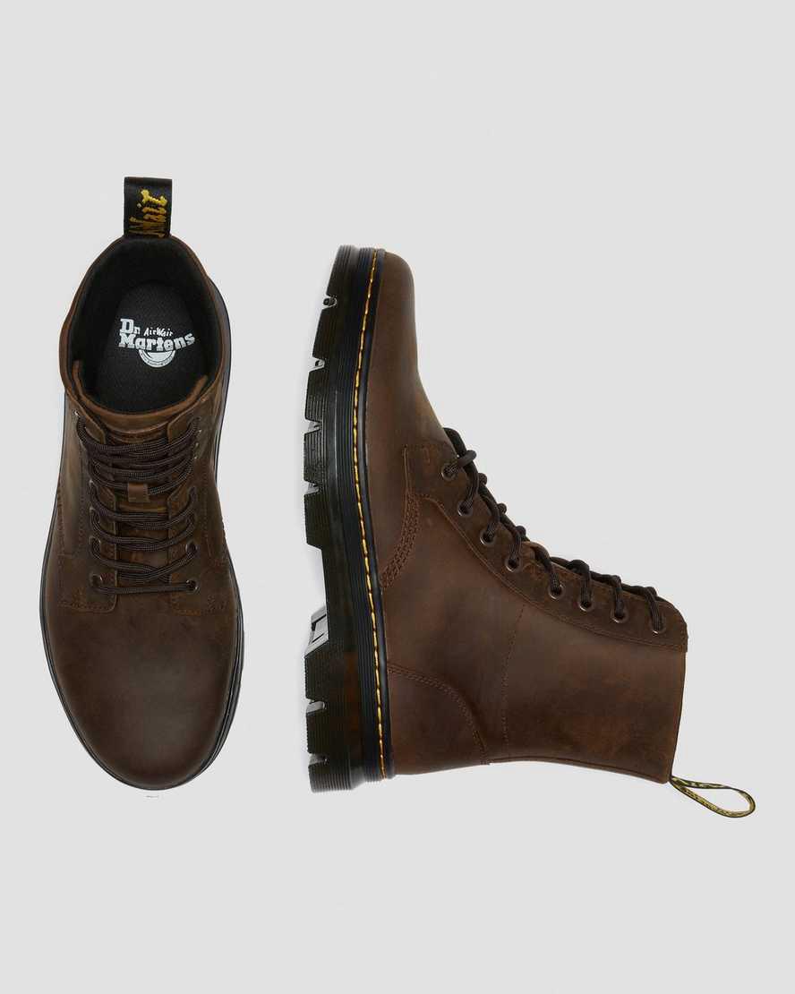 Dr Martens Combs Crazy Horse Deri Erkek Bilek Boy Bot Kahverengi  Türkiye |  58960-OYBL