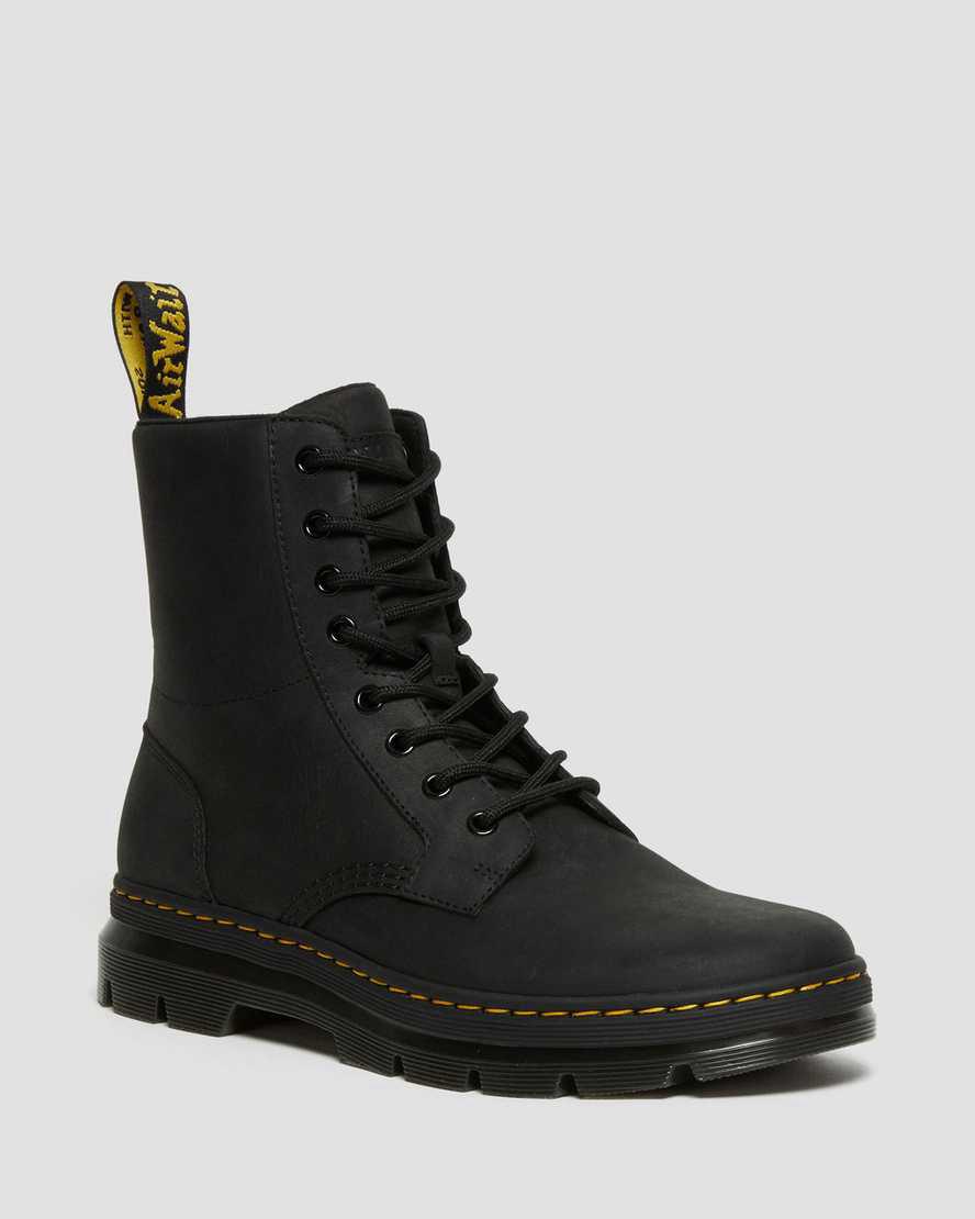 Dr Martens Combs Deri Erkek Bilek Boy Bot Siyah  Türkiye |  51029-CAEQ