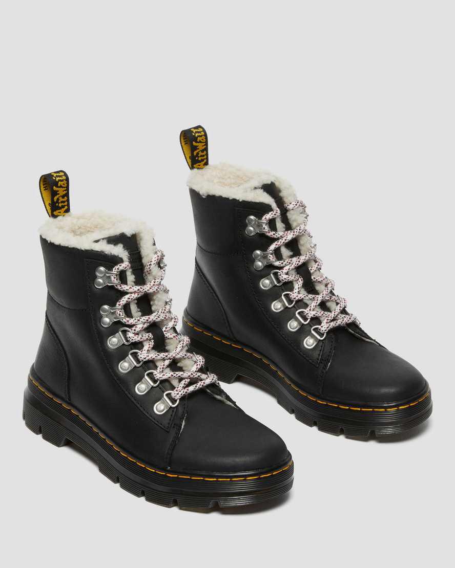 Dr Martens Combs Faux Shearling Astar Kadın Günlük Bot Siyah  Türkiye |  57610-ZLAM